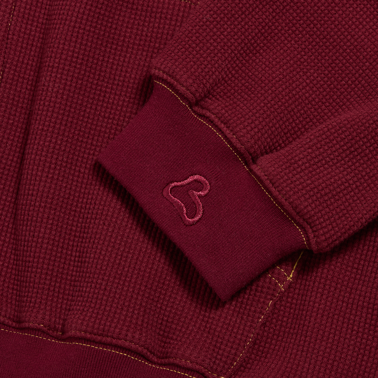 SUMMAH WAFFLE HOODIE [CRANBERRY]
