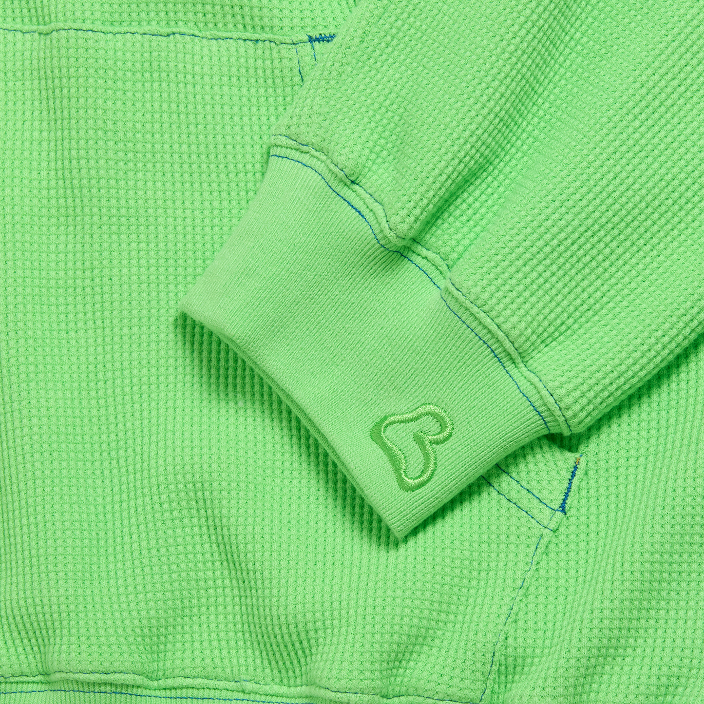SUMMAH WAFFLE HOODIE [GREEN APPLE]