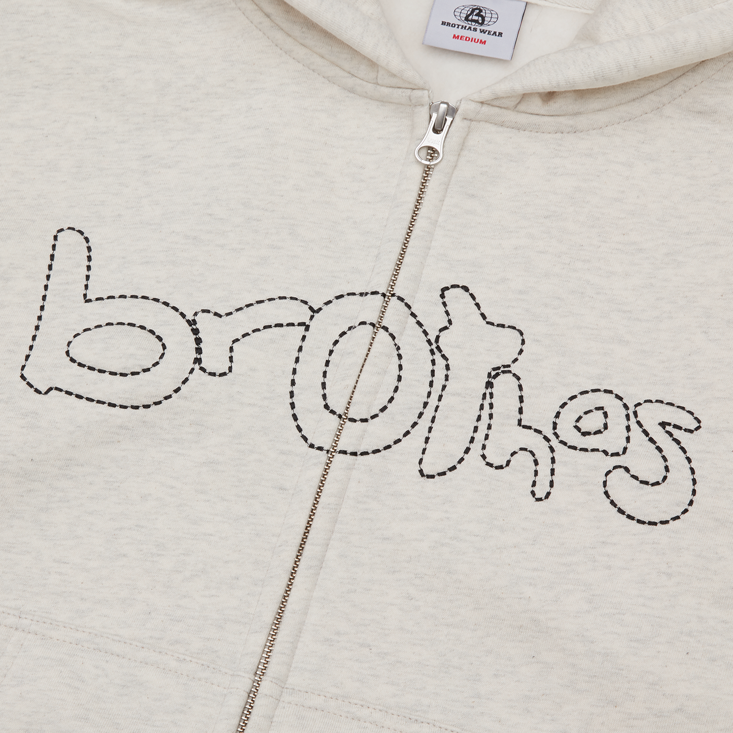 BROTHAS SCRIPT HOODIE [OATMEAL]