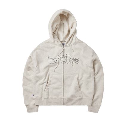BROTHAS SCRIPT HOODIE [OATMEAL]
